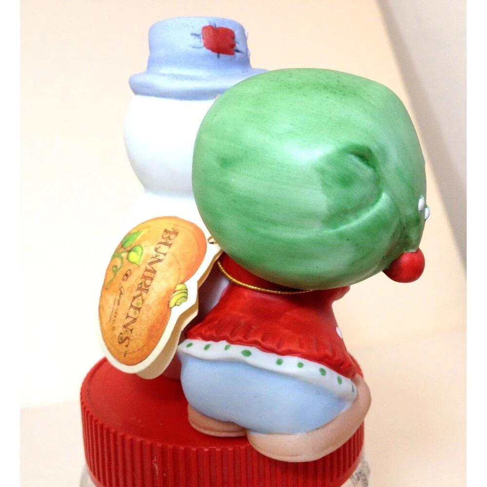 Vintage Bumpkins Snowman & Child by Fabrizio Winter Decoration 3 3/4